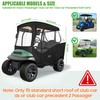 10L0L Golf Cart Driving Enclosures 2 Passenger for Club Car