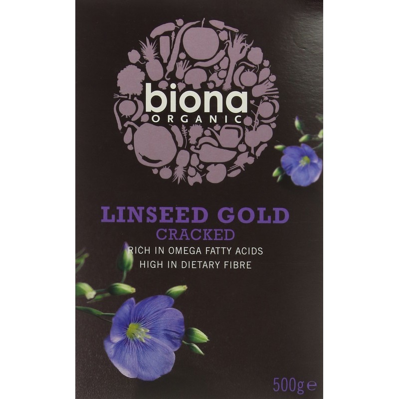 Biona Organic Cracked Linseed Gold 500g