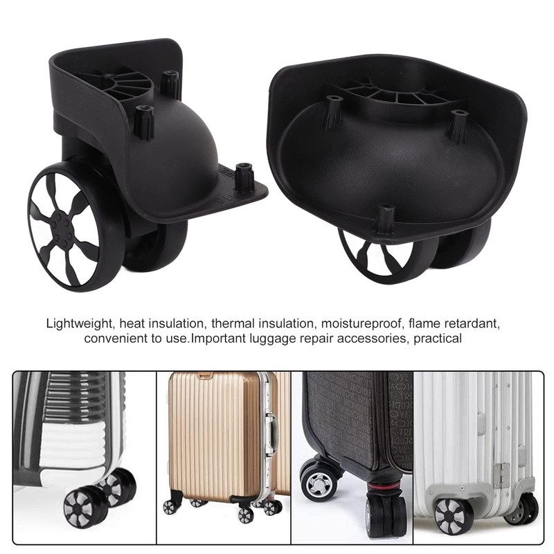 Pack of 2 Suitcase Wheels Replacement Wheels, 360 Degree Suitcase