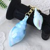 Ocean Blue Beach Keychain for Girls Women Beach Sea Shell