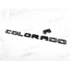 OVERLAY 3PCS Gloss Black Door Rear Colorado Emblems Letters Fit