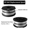 Dxyue 9 Pack DF-065 Replacement String Trimmer Spool for Black