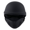Milwaukee Helmets MPH9830DOT Rascal 3/4 Open Face Flat Black 2