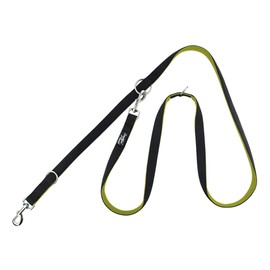 Snootiful Hound Double Ended Dog Lead - Ideal Training Lead - Comfort Mesh Padding - Double Clip Leash - 220cm x 2.5cm (Green)