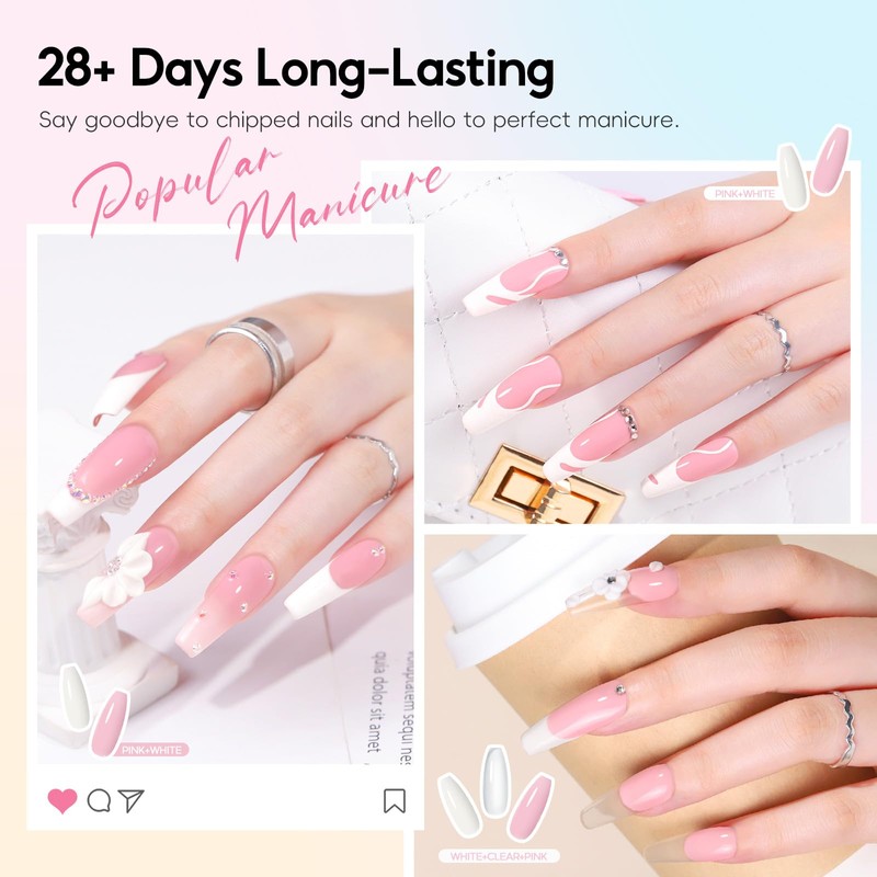 Acrylic Nail Kit for Beginners with Everything Drill and Light