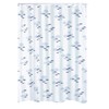 RIDDER Duschvorhang Textil ca. 240x180 cm, Helgoland, blau, inkl. Ringe