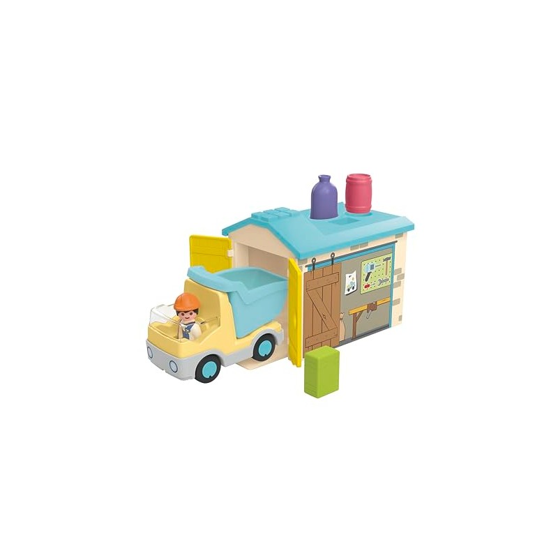 Playmobil Playmobil Junior Construction Truck with Garage
