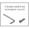 ahc STAINLESS STEEL Screws (4) Insert Kit for Bolt-On Guitar