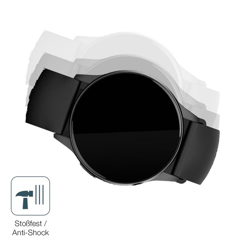 dipos I 2x Displayschutz 9H klar kompatibel mit 360Grad FITSmartWatch