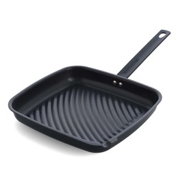Merten & Storck 11" Pre-Seasoned Carbon Steel Square Grill Pan, Lightweight Nonstick Cast Iron Alternative, High-Heat Skillet for Grilling, Searing, Indoor & Outdoor Cooking, Oven Safe