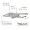 Truper PPT-9PL, Pinza de presión, punta larga, 9"