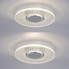 2Pack LED RV Ceiling Light Fixture with On&Off Switch, Crystal
