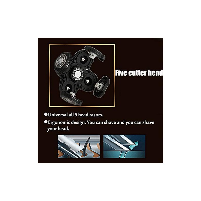 Shaver Blade Heads for 5 Heads Razor Blade Heads, Electric