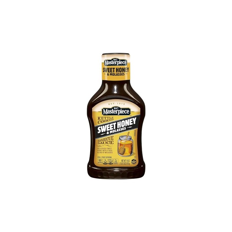 KC Masterpiece Sweet Honey & Molasses Barbecue Sauce (Pack of
