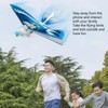 SUNGOOYUE Self-flying bird toy, electronic flying blue bird toy, LED