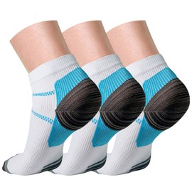 CHARMKING Graduated Compression Socks for Women & Men Circulation 15-20 mmHg is Best for Athletic, Running, Flight Travel, Pregnant, Cycling (Multi 06,L/XL)