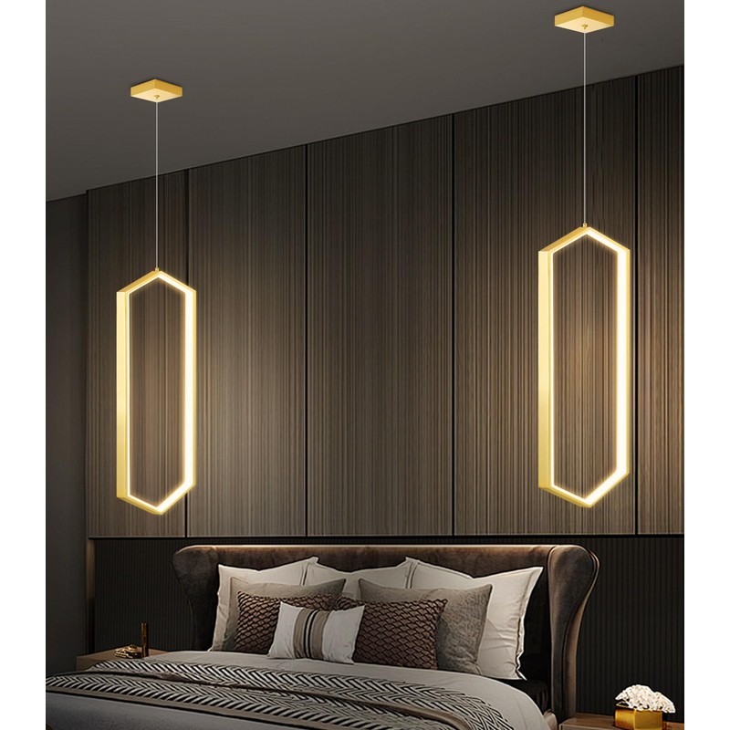 Ring Chandelier Modern LED Dimmable Pendant Lighting Adjust Ceiling Light