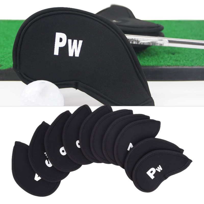 Dilwe 11 piece golf club iron cover, golf iron head