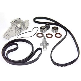 Timing Belt & Water Pump Kit - Compatible with Acura & Saturn Vehicles - Accord, Odyssey, Pilot, TL, RL, MDX, Vue 3.5, 3.0, 3.7 - Replaces TKH002, TCKWP329, 19200-RDM-A02 19200-RDV-J01