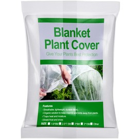 Wohohoho Plant Cover Freeze Protection 10FT x 33FT, 1.1oz/yd² Floating Row Cover, Fabric Plant Cover for Winter Frost, Anti-UV, Reusable Garden Plant Blanket for Vegetable Fruits Protection