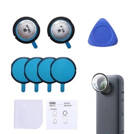 EsiFare Lens Guard Protective Cover Compatible with Insta360X3 High Transmittance Insta360 Accessories Camera Protective Cover for Action Camera Dustproof Waterproof Anti-Scratch Shockproof PC