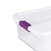 Sterilite 32 Qt ClearView Latch Storage Box, Stackable Bin with