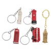 COHEALI 10pcs Souvenir London Bus Keychain British Key Holder British