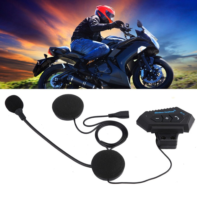 1 Pair Motorcycle Helmet BT Headset Headphone Speakers Support Handsfree