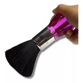 MC8 Bledo Sacudidor De Cabello Barberia Mango De Cristal Color Morado Fuerte