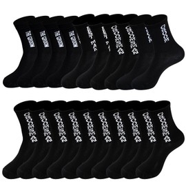 cnomg 10 Pairs Groomsmen Socks Groom Groomsmen Gifts For Men Wedding Funny Novelty Dress Socks for Wedding Proposal Gifts Bestman