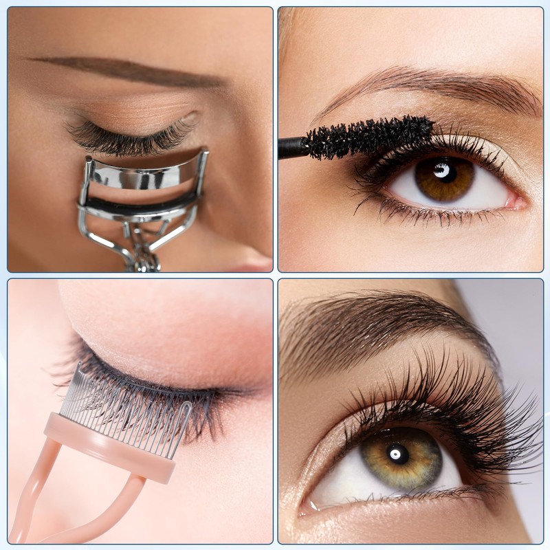 Alpinleux 2 Pcs Metal Eyelash Separator Tool, Eyelash Comb Separator,