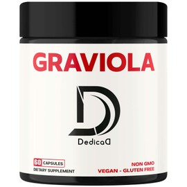 Pure Graviola Soursop Capsules Organic - 1000Mg Per Serving 60 Count for 1 Month Supply - Soursop Fruit Advanced Formula for Body Balance, Comfortable Mood, Strength & Immune System