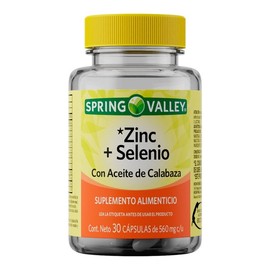 Zinc + Selenio Spring Valley