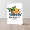 CafePress Alaska Goose Lake Greeting Cards Folded Greeting Card Glossy