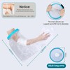 Funda impermeable para ducha, Vendaje de Ducha Hermético, Manguitos Reutilizables