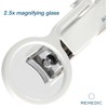 Remedic Extra Large Nail Clippers with Magnifier for Fingernails &