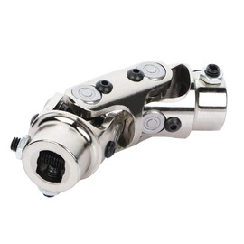 SCITOO 3/4 DD - 3/4 DD U-Joint Steering Double Universal Joint Coupling Chrome 127mm