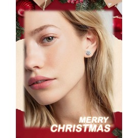 Yiorxu Stud Earrings for Women，7Pairs Gold Silver Earrings for Women，5A+ CZ Surgical Steel Earrings Sets with Anti-Oxidation Elastic Gifts Packing Box for Women Men Girls (silver)