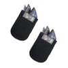 CAREOR 2 Pack Mens Pocket Square & Card Holder, Black