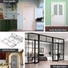 Leliafleury 4Pcs Folding Door Hinges 50mm(2 inch) Stainless Steel Butt