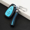 CHATYYD Key fob Cover for Chevy Equinox with Keychain,Soft Leather