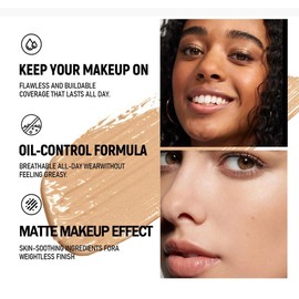 2PCS Under Eye Concealer - Concealer for Mature Skin & Dark Circles - Highly Pigmented, Long-Wearing, Water-Resistant Full Coverage - Matte Finish, Lightweight Texture