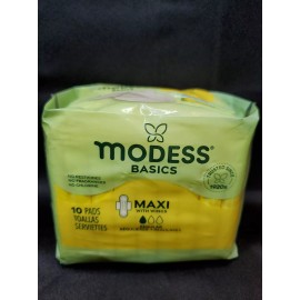 Modess Basics Maxi with Wings Regular Pads Unscented Sanitary Napkins