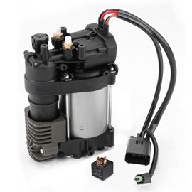 JDMON Air Ride Suspension Compressor Air Pump with Relay Replacement for Jeep Grand Cherokee WK2 2011-2016, Ram 1500 2013-2016, Replacement for 68232648AA 600640300A 68041137AE 68204387AA 68041137AD