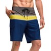 TSLA Men's Swim Trunks, Quick Dry Swimming Beach Board Shorts,