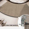 Non-Slip Corner Shower Mats,Semi-Circular Bath Mat, Curved Bath Rug, Washable