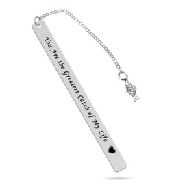 Fishing Lovers Gifts for Men Bookmark Christmas Wedding Anniversary Birthday Father Day Gifts for Fisherman Fishing Lover Boyfriend Husband.Son Fish Jewelry Charm Book Marker