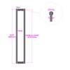 lesuti 24" Stainless Steel Double-Sided Push-Pull Door Handle,Sliding Barn Door