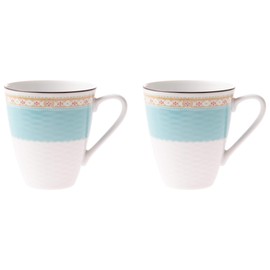 Noritake (Nori Mushroom) fainpo-sen Hamming Blue Mugs Pair Set p5355l/1645