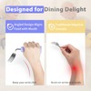 Ehucon Adaptive Utensils Angled Spoon and Fork for Hand Tremors